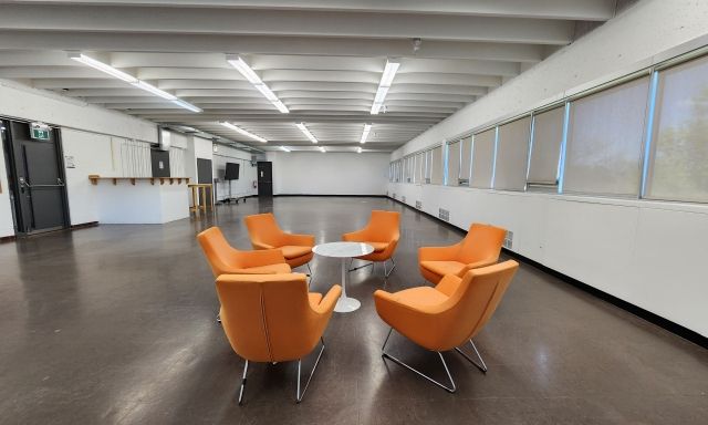 Orange chairs